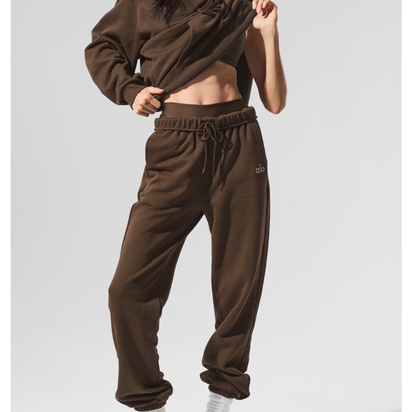 ALO Yoga Pants - ALO Yoga Brown Track Joggers